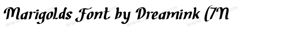 Marigolds Font by Dreamink (7NTypes)字体转换